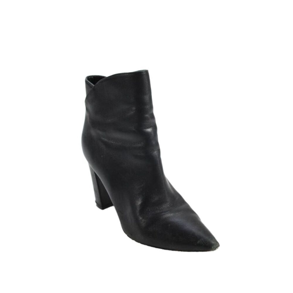 Marc Fisher LTD. Womens Leather Pointed Toe Ankle Boots Black Size 7M